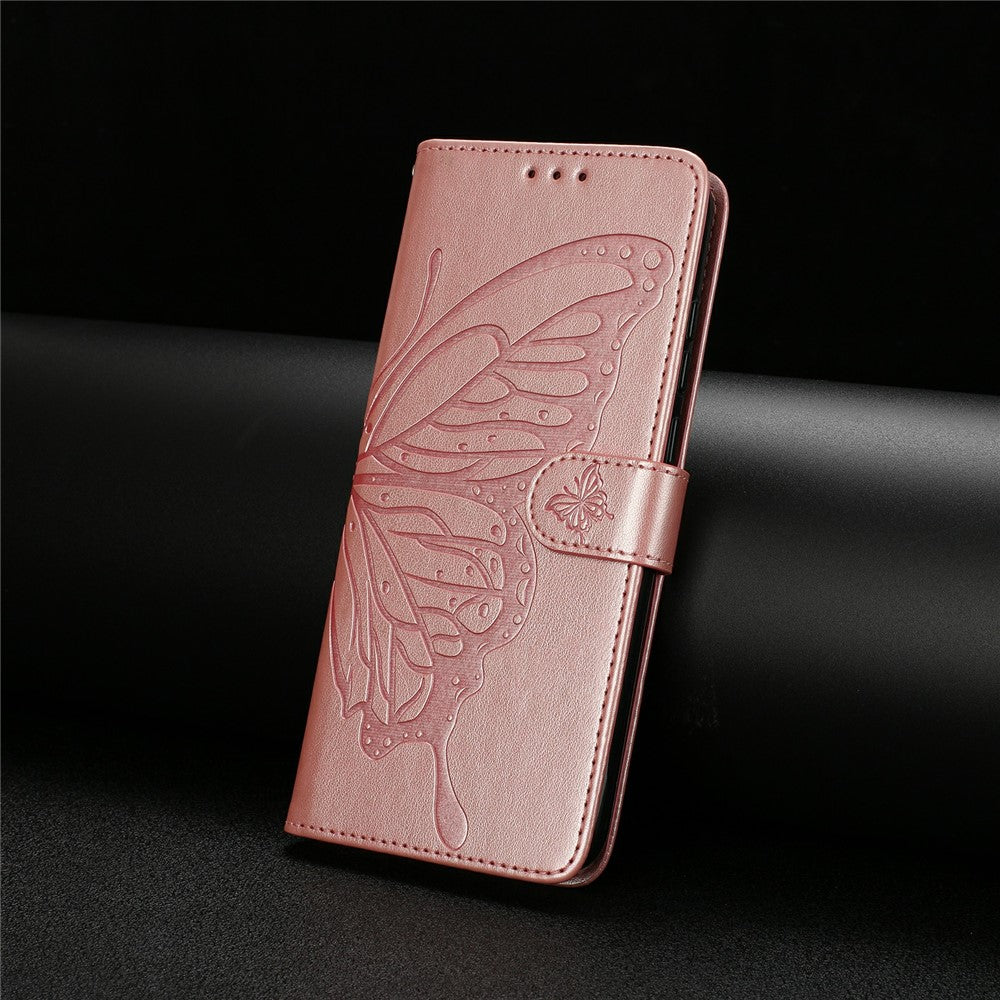 For Honor X7d 5G Case Butterfly Imprinted Wallet Stand PU Leather Flip Phone Cover with Strap