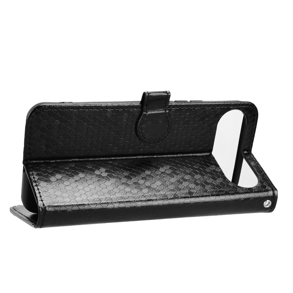 For TECNO Pova Slim 5G  /  Spark Slim 4G Wallet Case Dot Pattern Imprint PU Leather Phone Cover with Wrist Strap