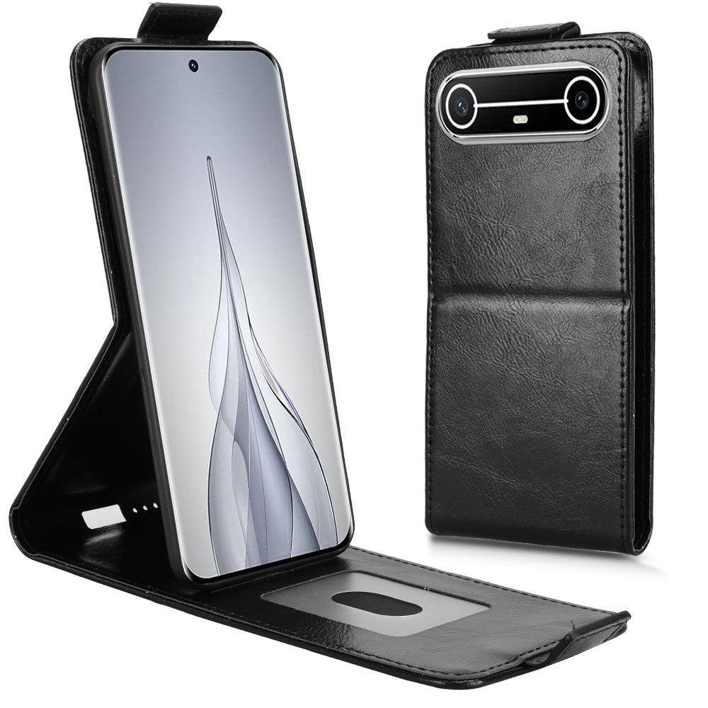 For TECNO Pova Slim 5G  /  Spark Slim 4G Stand Case Magnetic Clasp Vertical Flip Leather Phone Cover with Card Holder