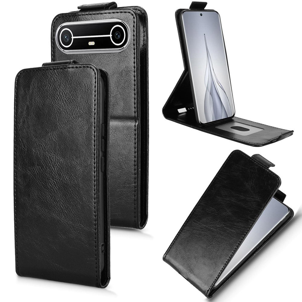 For TECNO Pova Slim 5G  /  Spark Slim 4G Stand Case Magnetic Clasp Vertical Flip Leather Phone Cover with Card Holder