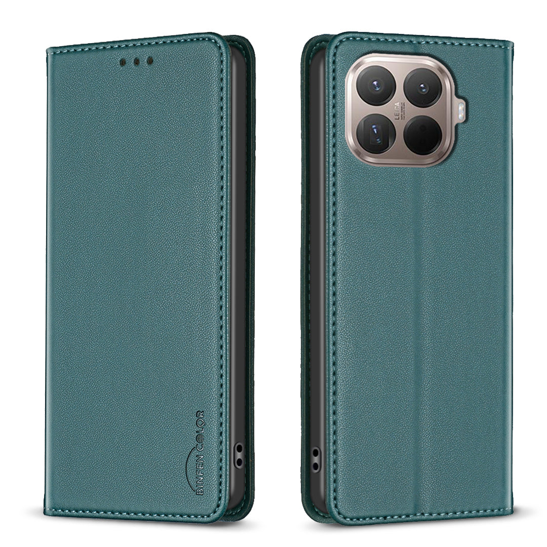 For Xiaomi 15T Pro Leather Case BINFEN COLOR BF18 Phone Stand Cover with Card Slots