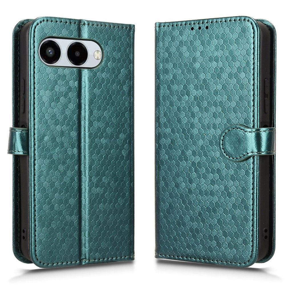 For T-Mobile REVVL 8  /  T Phone 3 Wallet Case Dot Pattern Imprint PU Leather Phone Cover with Wrist Strap