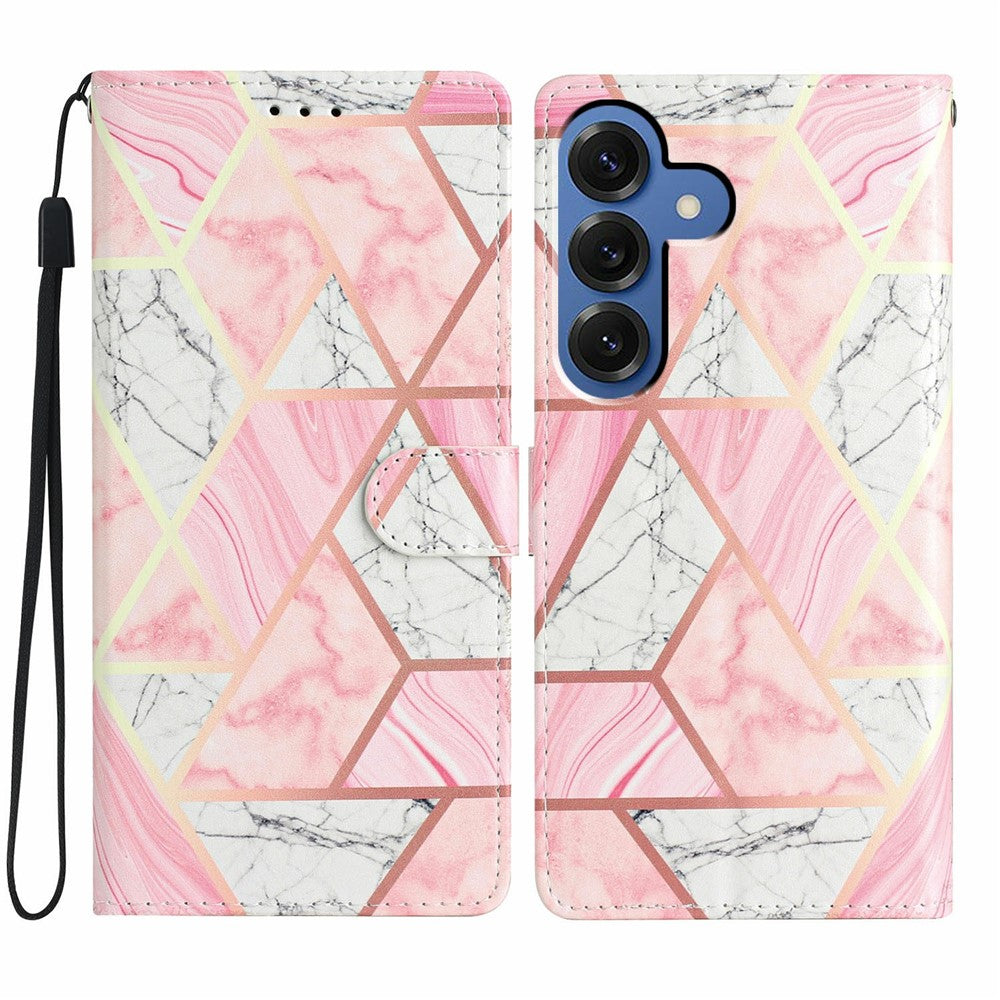 For Samsung Galaxy S26 / S26 Pro Wallet Case PU Leather Pattern Printing Stand Phone Cover with Strap