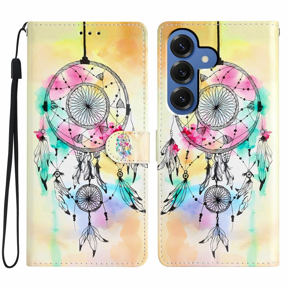 For Samsung Galaxy S26 / S26 Pro Wallet Case PU Leather Pattern Printing Stand Phone Cover with Strap