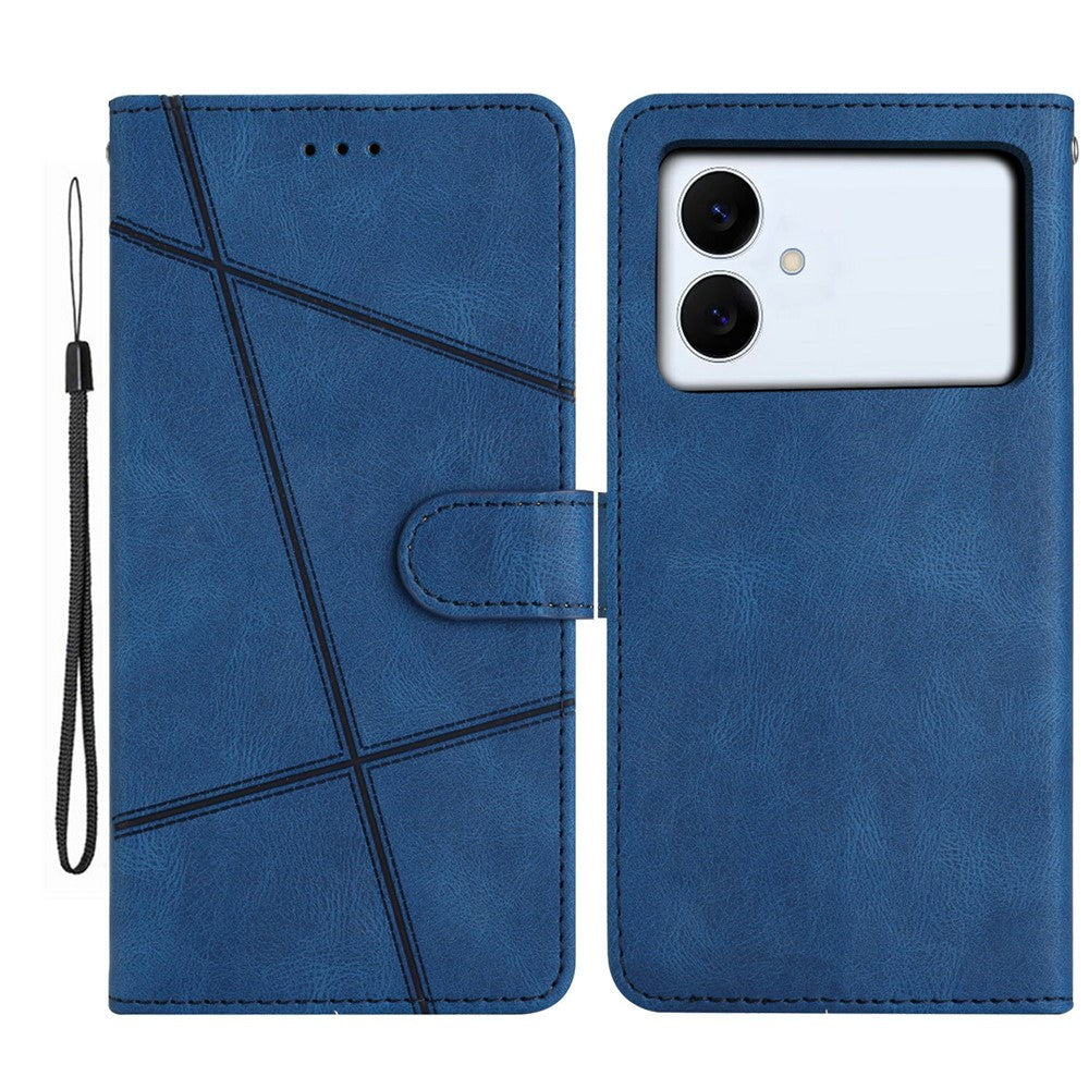 Funda tipo cartera con soporte para Samsung Galaxy S26 Edge, de piel sintética con textura Crazy Horse.