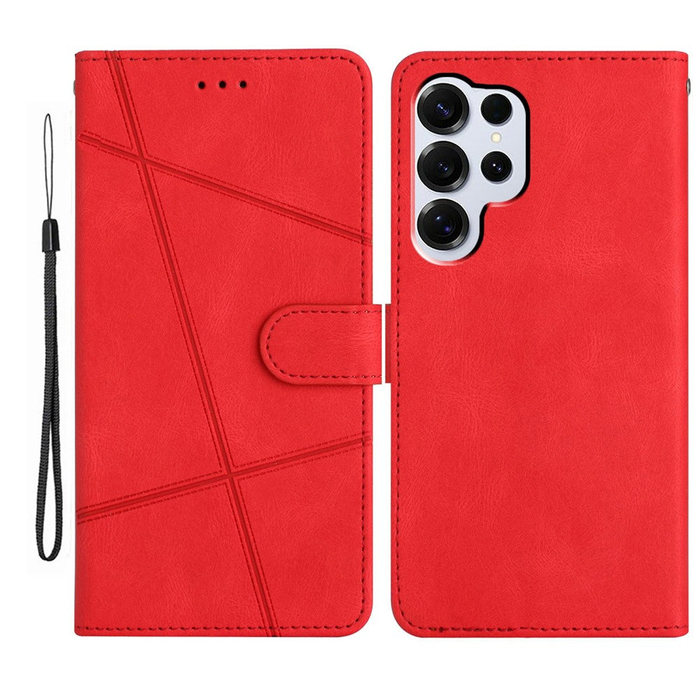 For Samsung Galaxy S26 Ultra Case Crazy Horse Texture PU Leather Wallet Stand Phone Cover