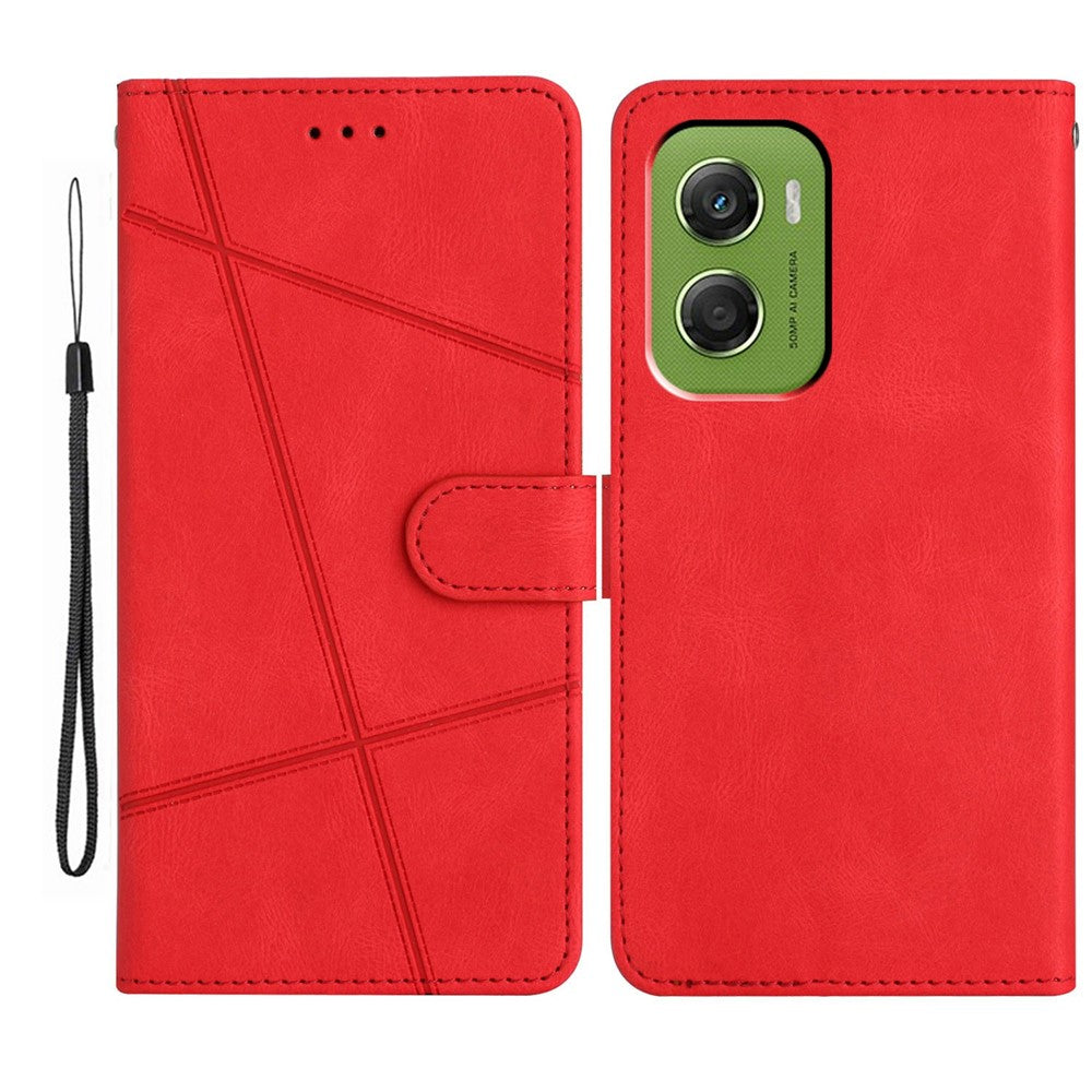 For Motorola Moto G06 4G Case Crazy Horse Texture PU Leather Wallet Stand Phone Cover