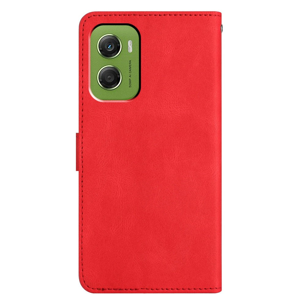 For Motorola Moto G06 4G Case Crazy Horse Texture PU Leather Wallet Stand Phone Cover