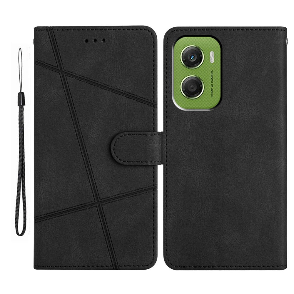 For Motorola Moto G06 4G Case Crazy Horse Texture PU Leather Wallet Stand Phone Cover