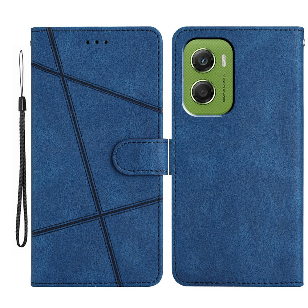 For Motorola Moto G06 4G Case Crazy Horse Texture PU Leather Wallet Stand Phone Cover