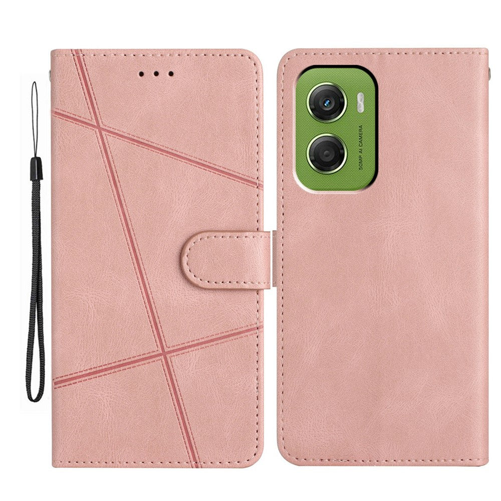 For Motorola Moto G06 4G Case Crazy Horse Texture PU Leather Wallet Stand Phone Cover