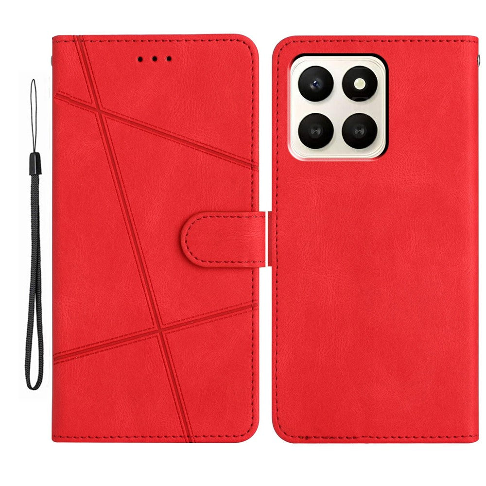 For Honor X7d 5G Case Crazy Horse Texture PU Leather Wallet Stand Phone Cover