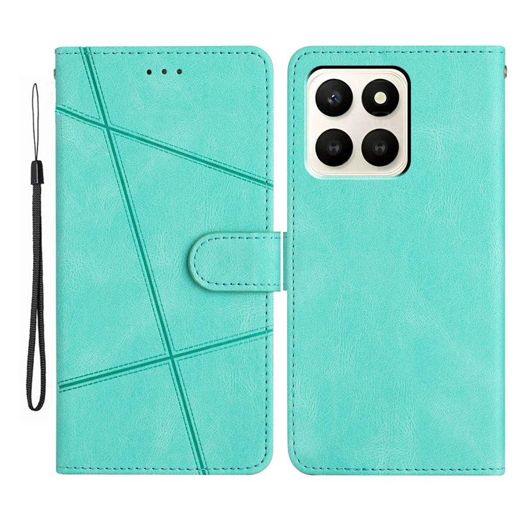 For Honor X7d 5G Case Crazy Horse Texture PU Leather Wallet Stand Phone Cover