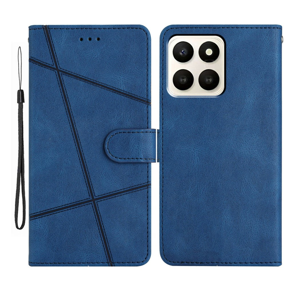 For Honor X7d 5G Case Crazy Horse Texture PU Leather Wallet Stand Phone Cover