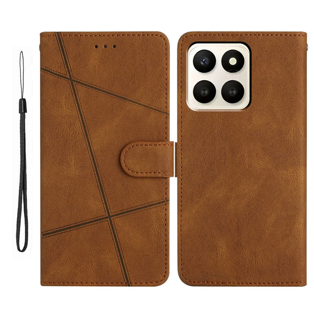 For Honor X7d 5G Case Crazy Horse Texture PU Leather Wallet Stand Phone Cover