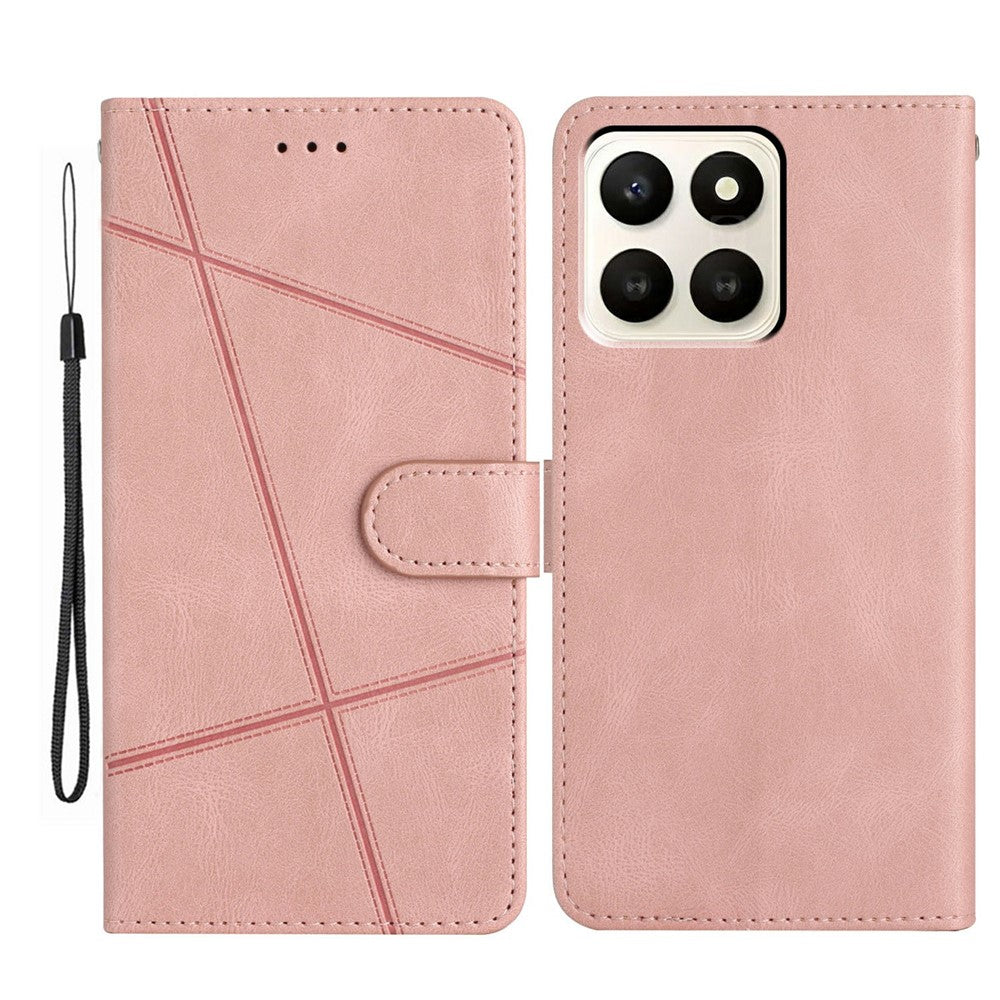 For Honor X7d 5G Case Crazy Horse Texture PU Leather Wallet Stand Phone Cover