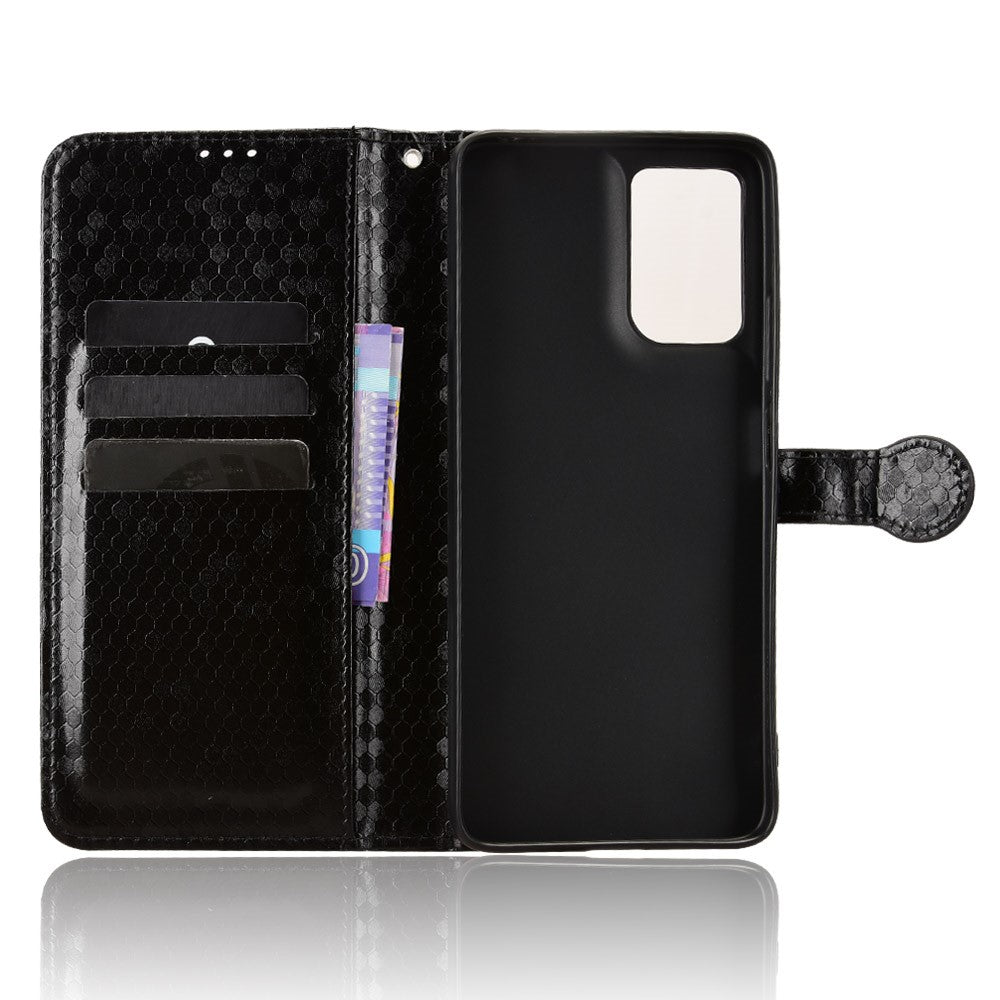 For Motorola Moto G06 Power 4G  /  G06 4G Wallet Case Dot Pattern Imprint PU Leather Phone Cover with Wrist Strap