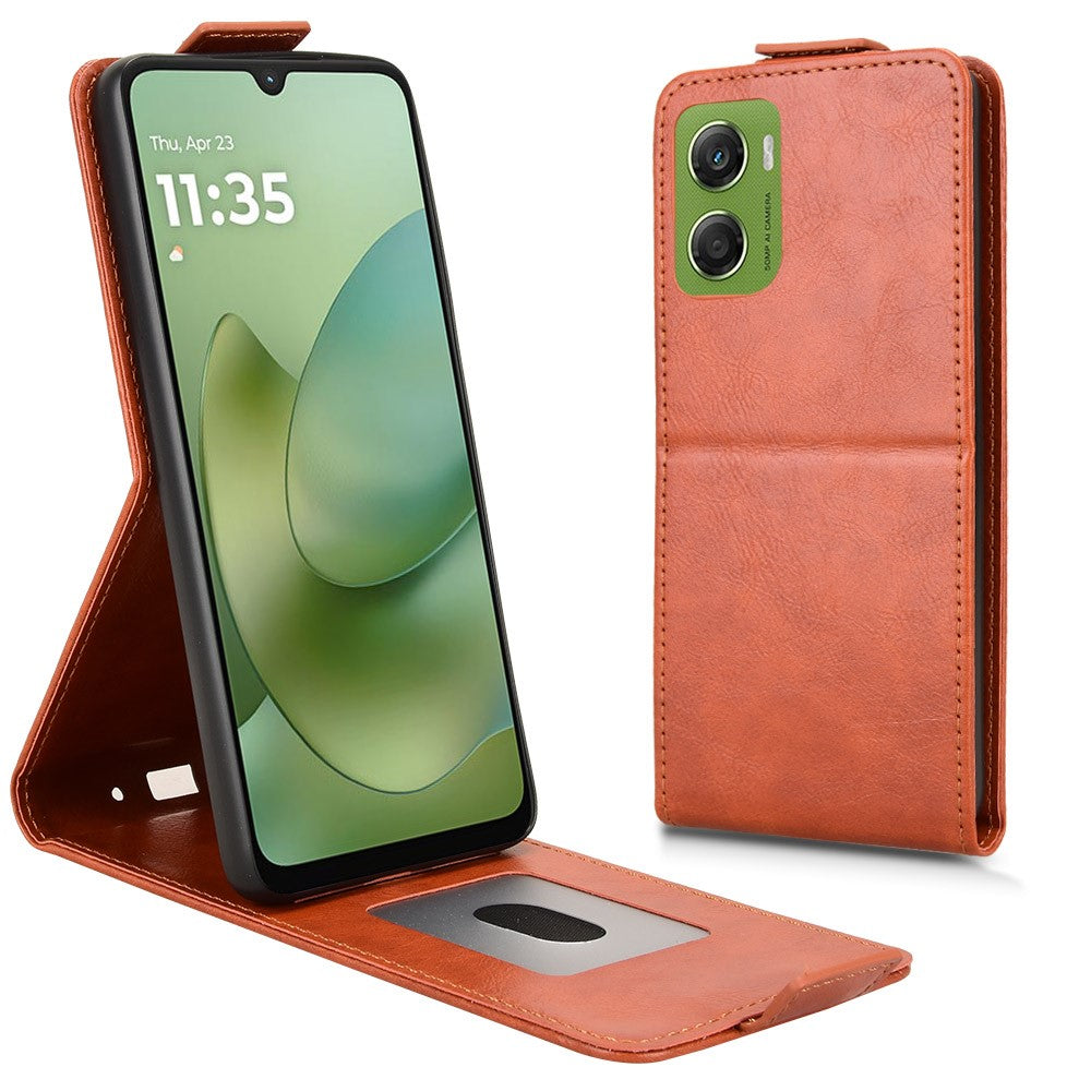 Funda tipo soporte para Motorola Moto G06 Power 4G / G06 4G, con cierre magnético, apertura vertical, de piel y tarjetero.