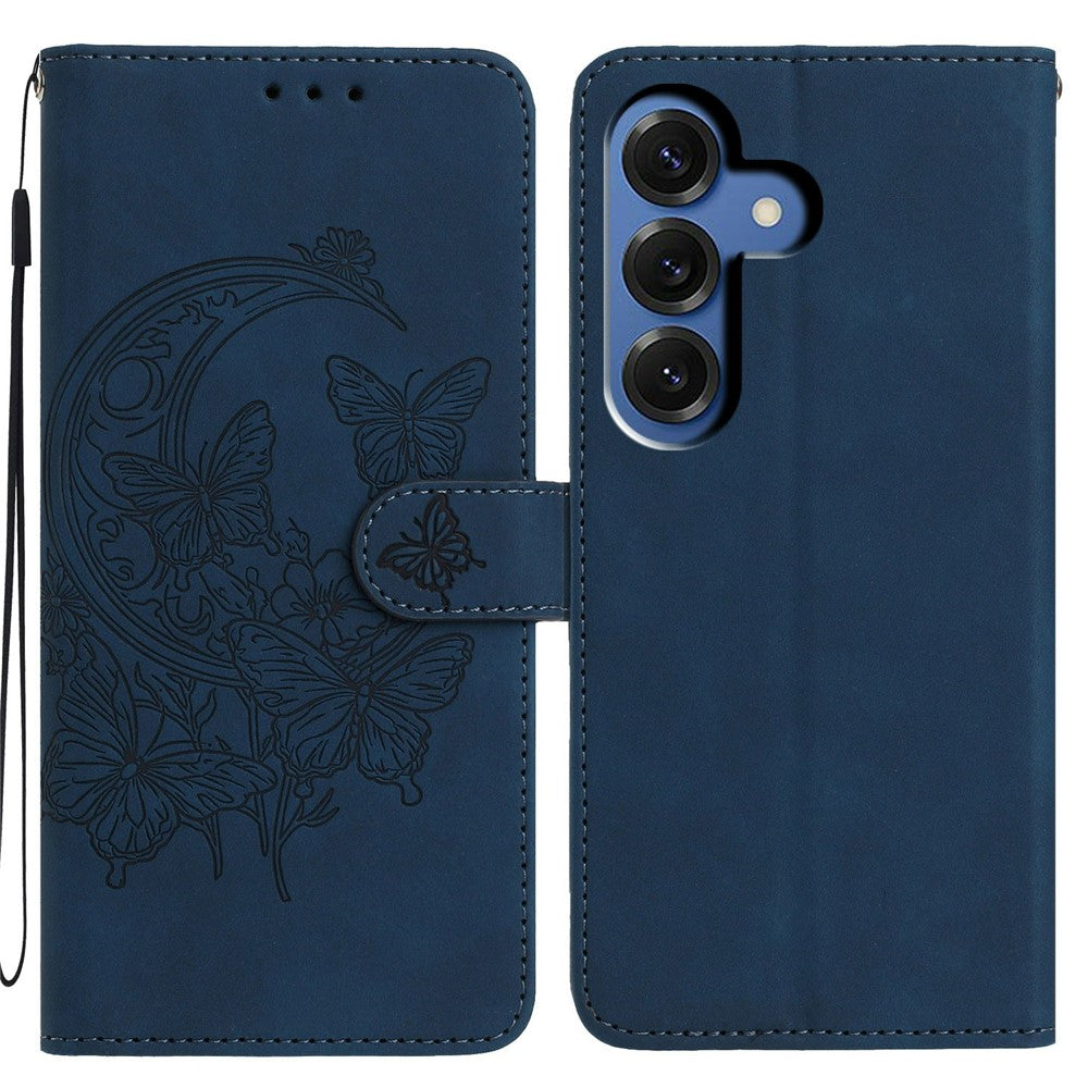 For Samsung Galaxy S26 / S26 Pro Case Butterfly Flower Imprinted PU Leather Wallet Stand Phone Cover