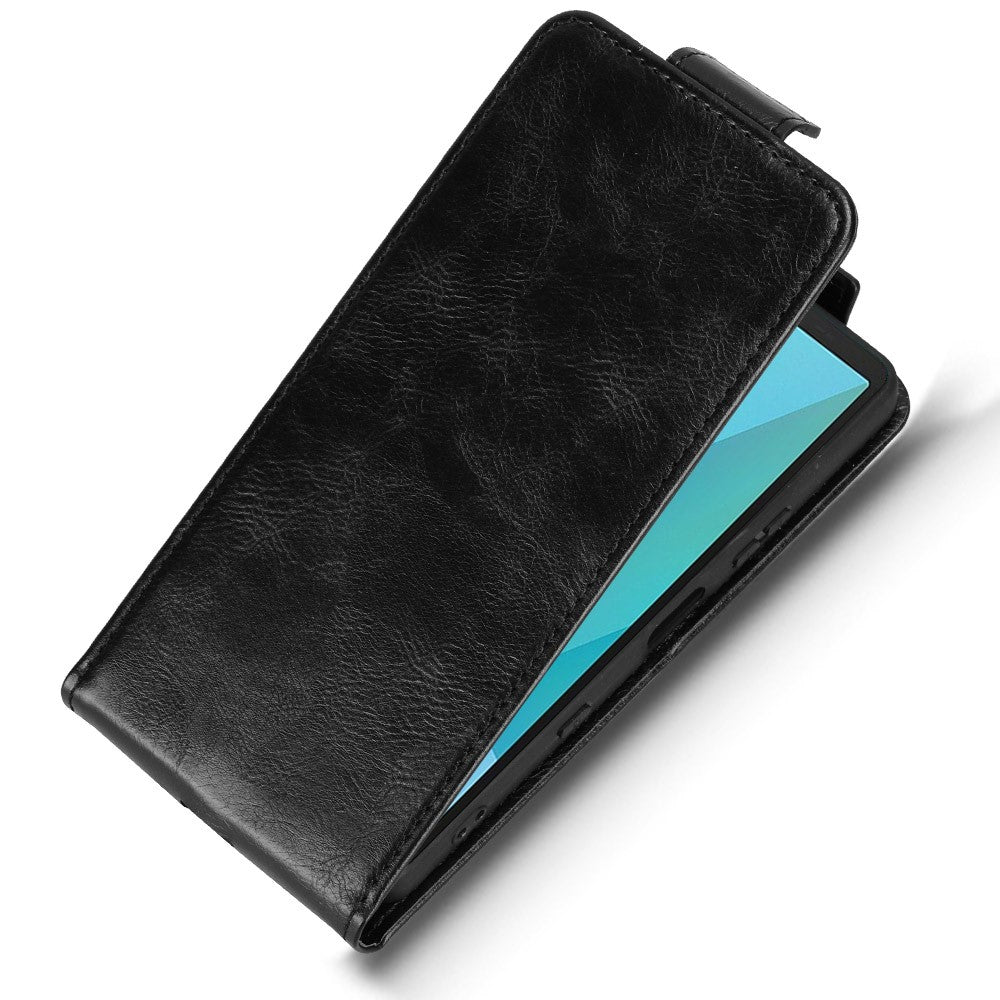 For Sony Xperia 10 VII Stand Case Magnetic Clasp Vertical Flip Leather Phone Cover with Card Holder