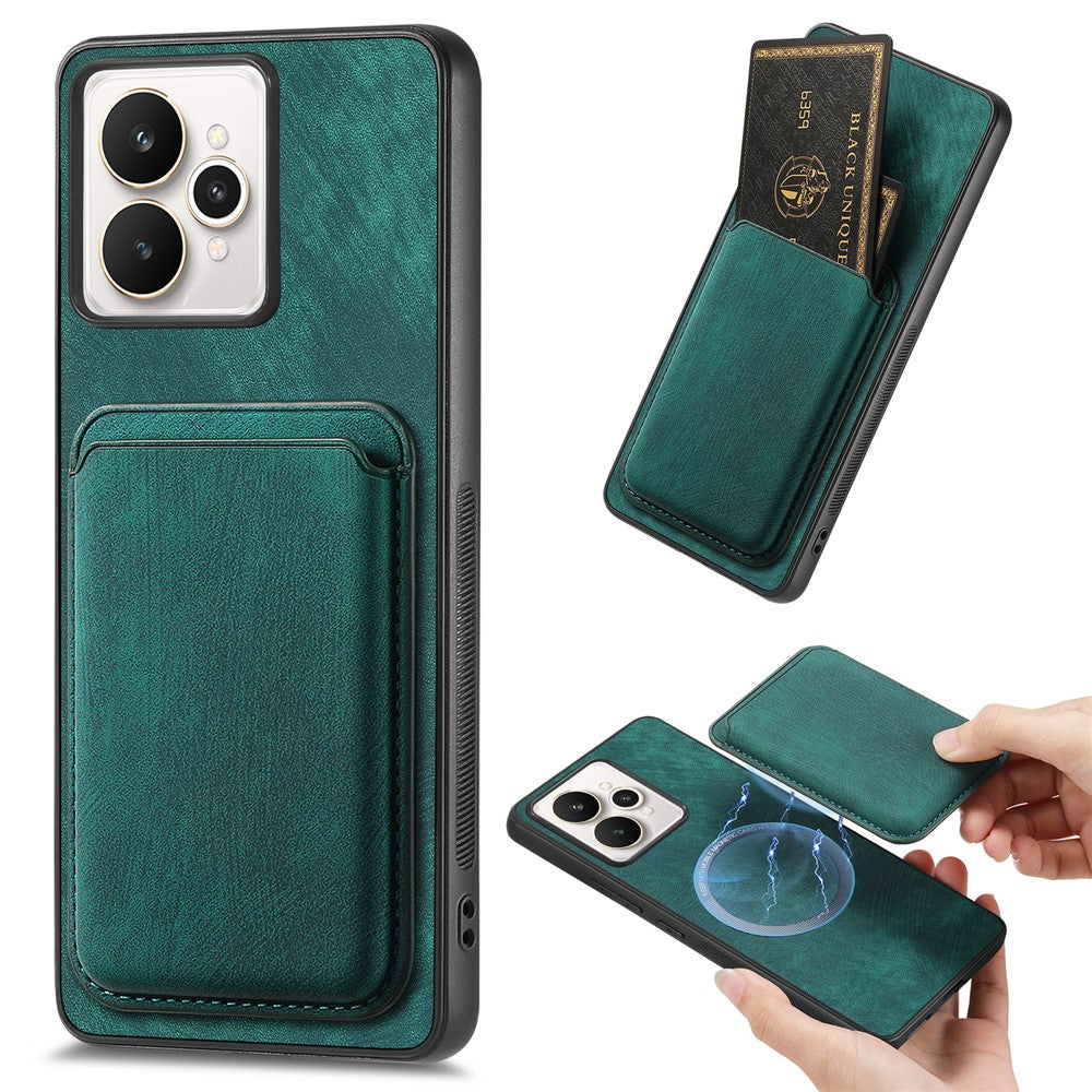 For Realme 15 Pro 5G Case Retro Leather + TPU Phone Cover with Detachable Card Slot