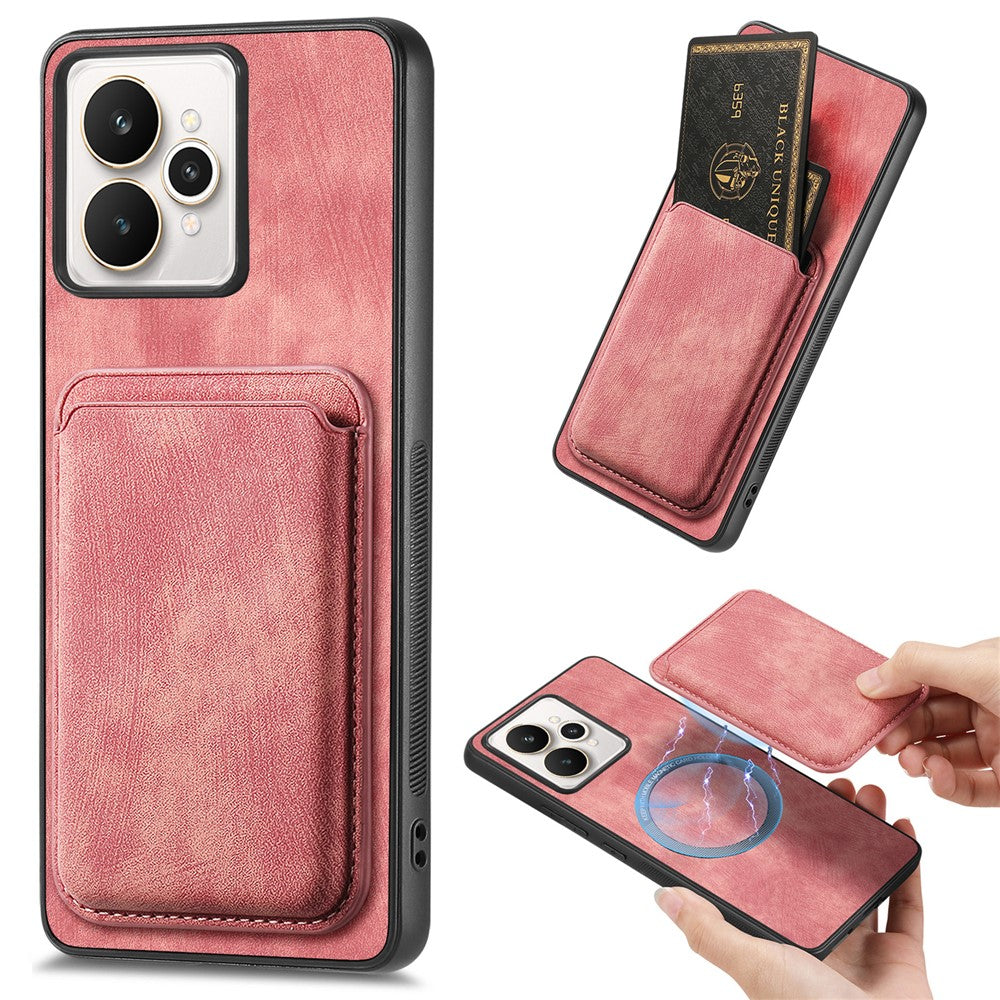 For Realme 15 Pro 5G Case Retro Leather + TPU Phone Cover with Detachable Card Slot