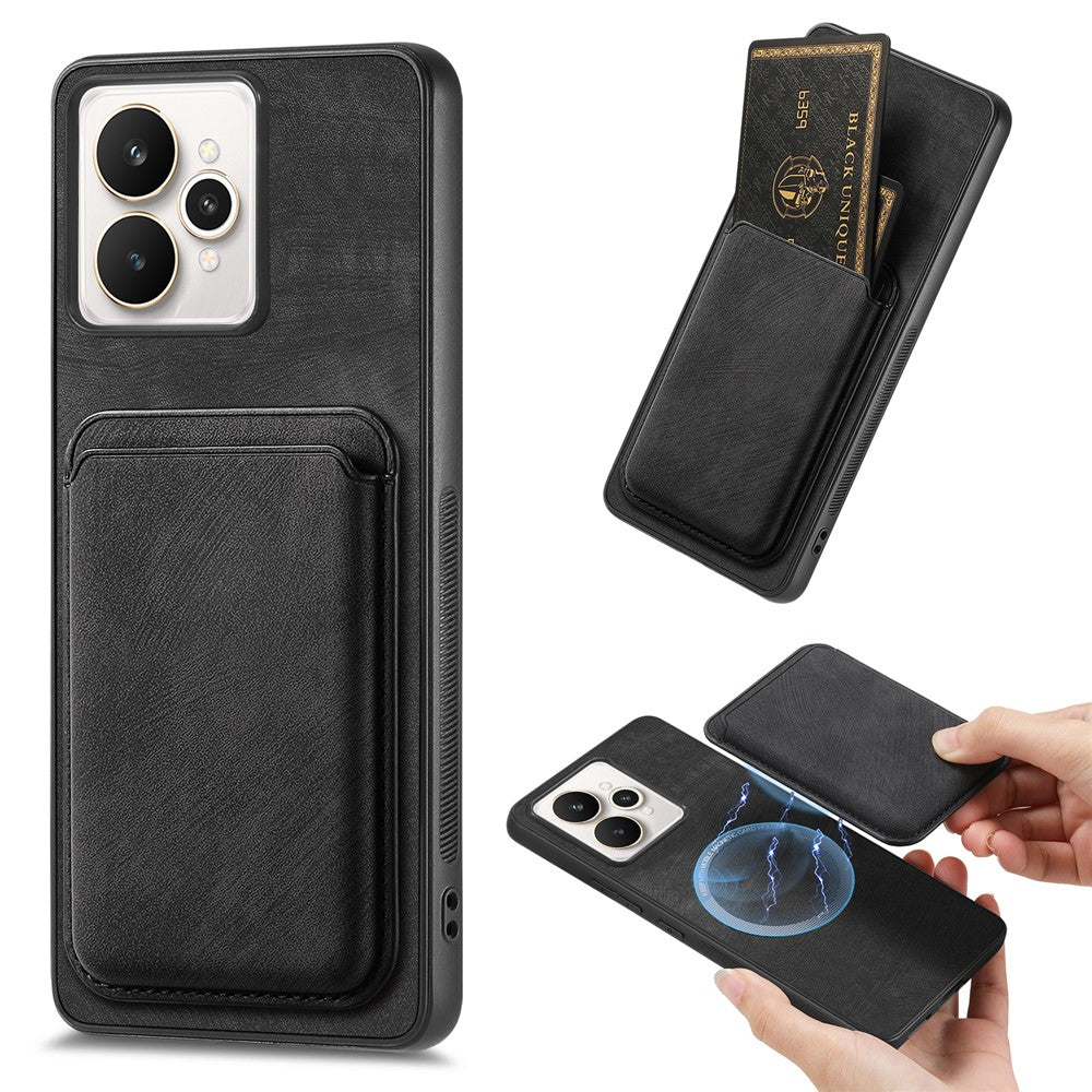 For Realme 15 Pro 5G Case Retro Leather + TPU Phone Cover with Detachable Card Slot