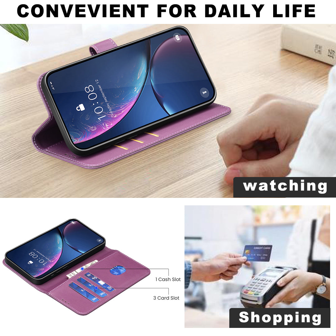 For Oppo A6 Pro 5G Phone Case BINFEN COLOR BF17 Wallet Folio Flip Leather Cover