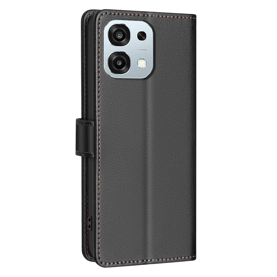 For Oppo A6 Pro 5G Leather Case BINFEN COLOR BF32 Wallet RFID Blocking Phone Cover