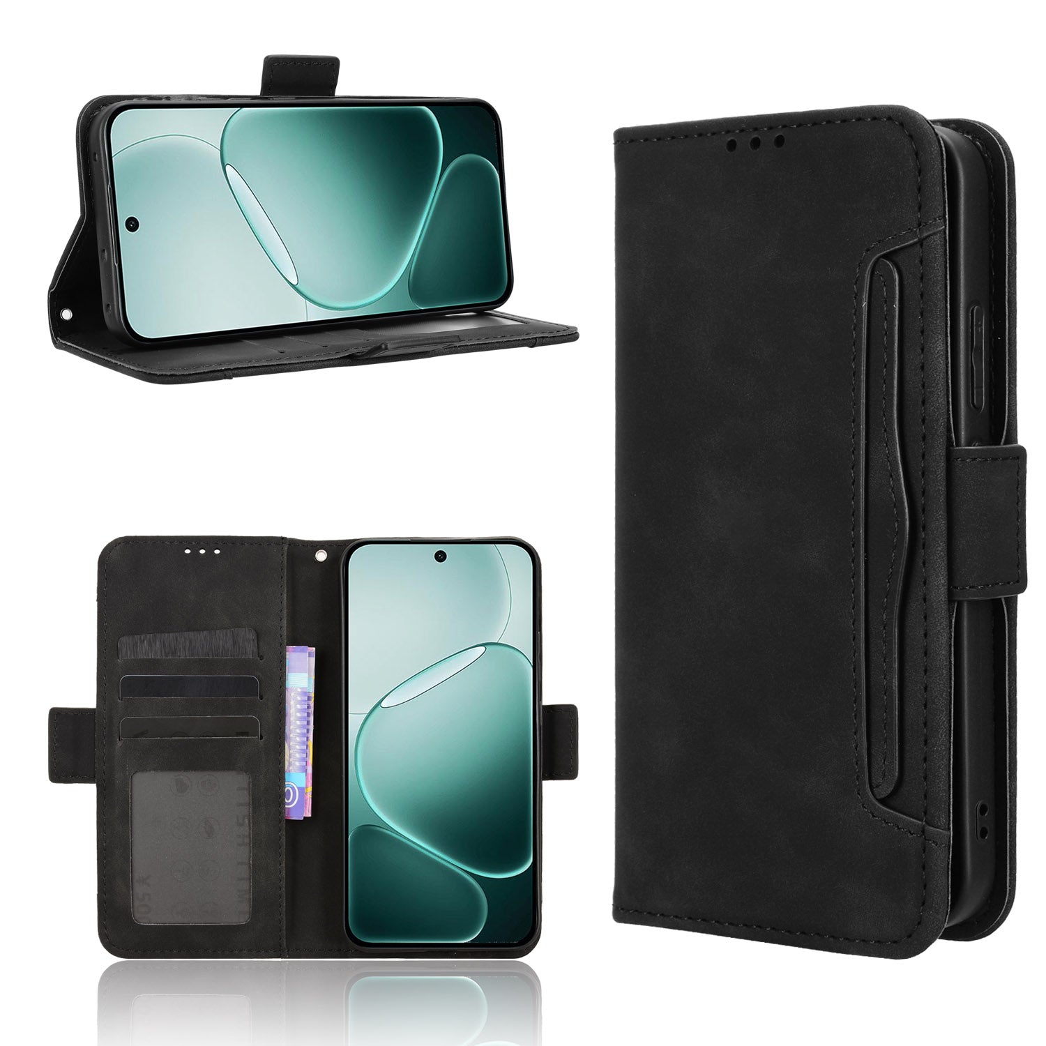 For Oppo F31 Pro 5G Leather Case Phone Wallet Cover with Multiple Card Slots