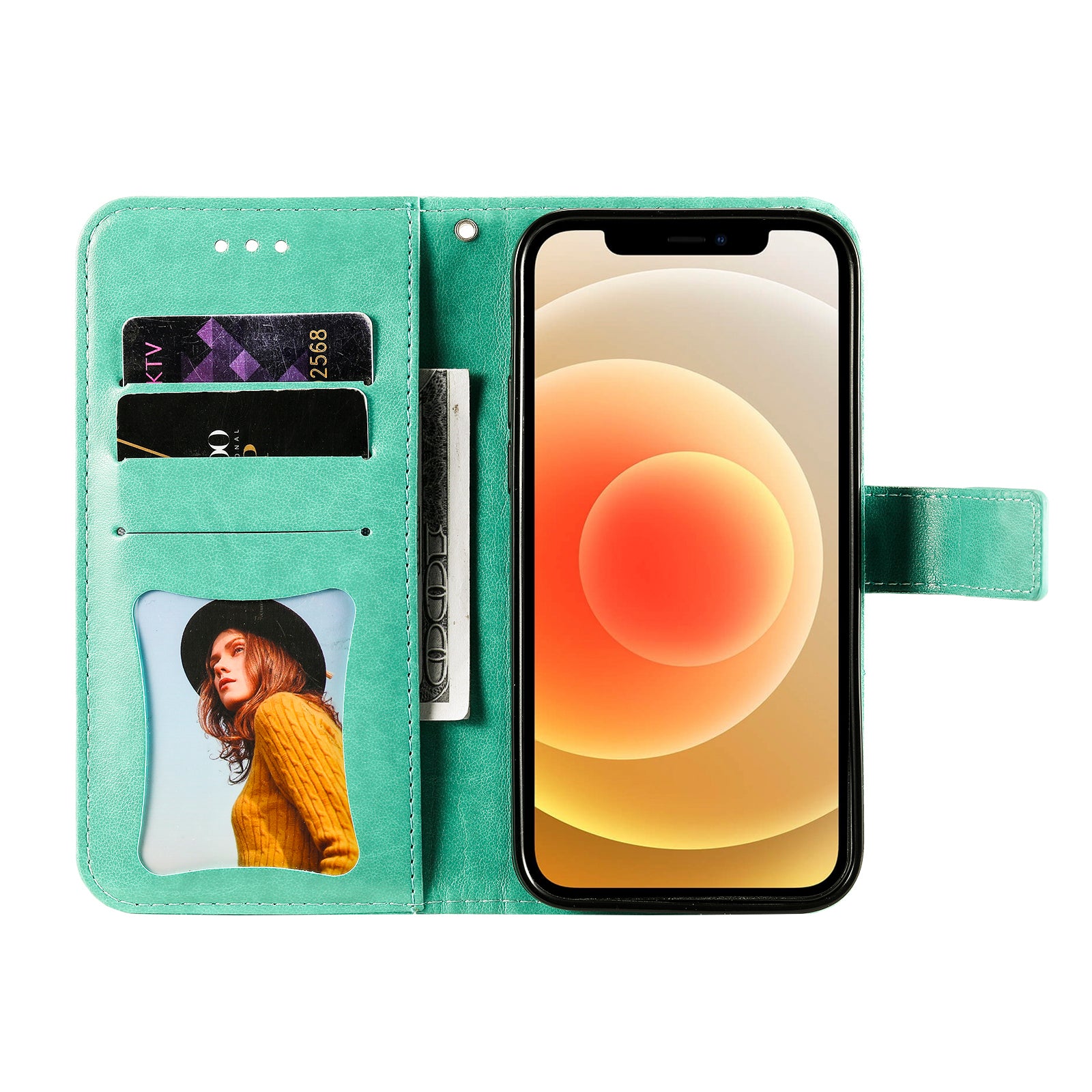 For Oppo A6 5G Case Floral Pattern PU Leather Wallet Stand Phone Cover