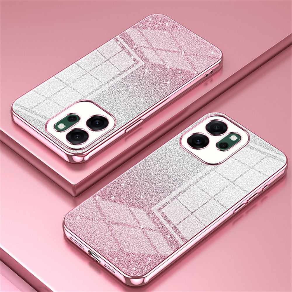 For Oppo Reno14 F 5G Case Electroplating Gradient Glitter TPU Phone Cover