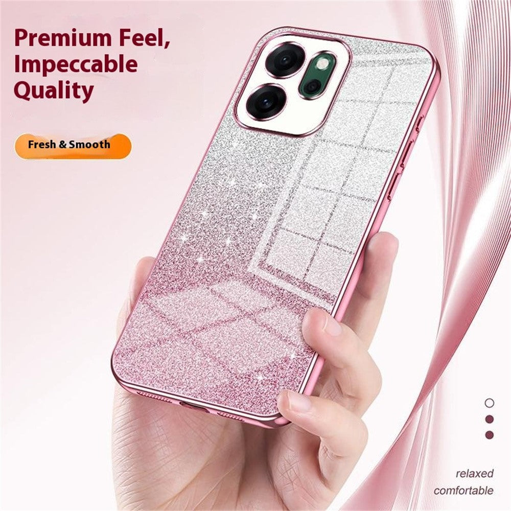 For Oppo Reno14 F 5G Case Electroplating Gradient Glitter TPU Phone Cover
