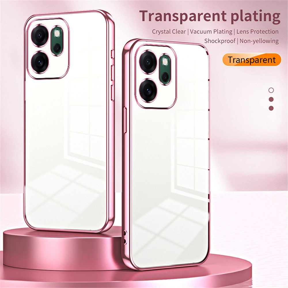 For Oppo Reno14 F 5G Case Electroplating Frame Soft TPU Phone Cover