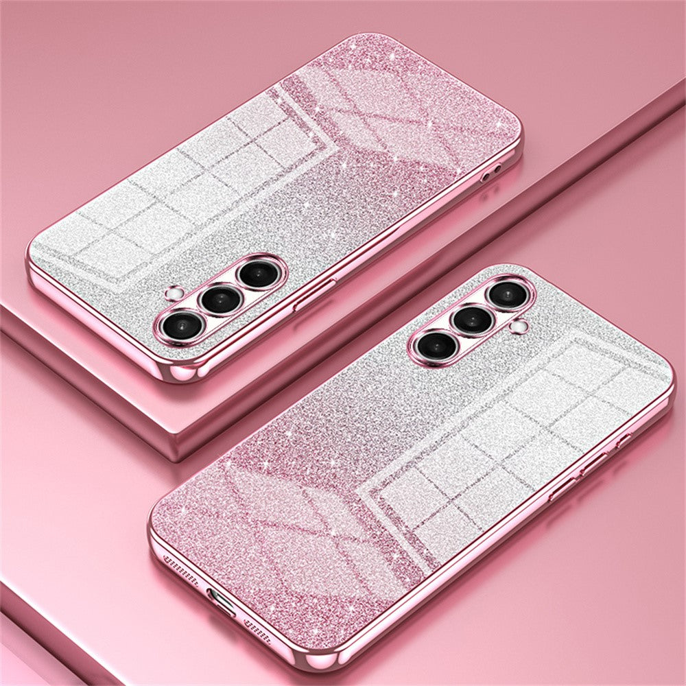 For Samsung Galaxy S25 FE Case Electroplating Gradient Glitter TPU Phone Cover