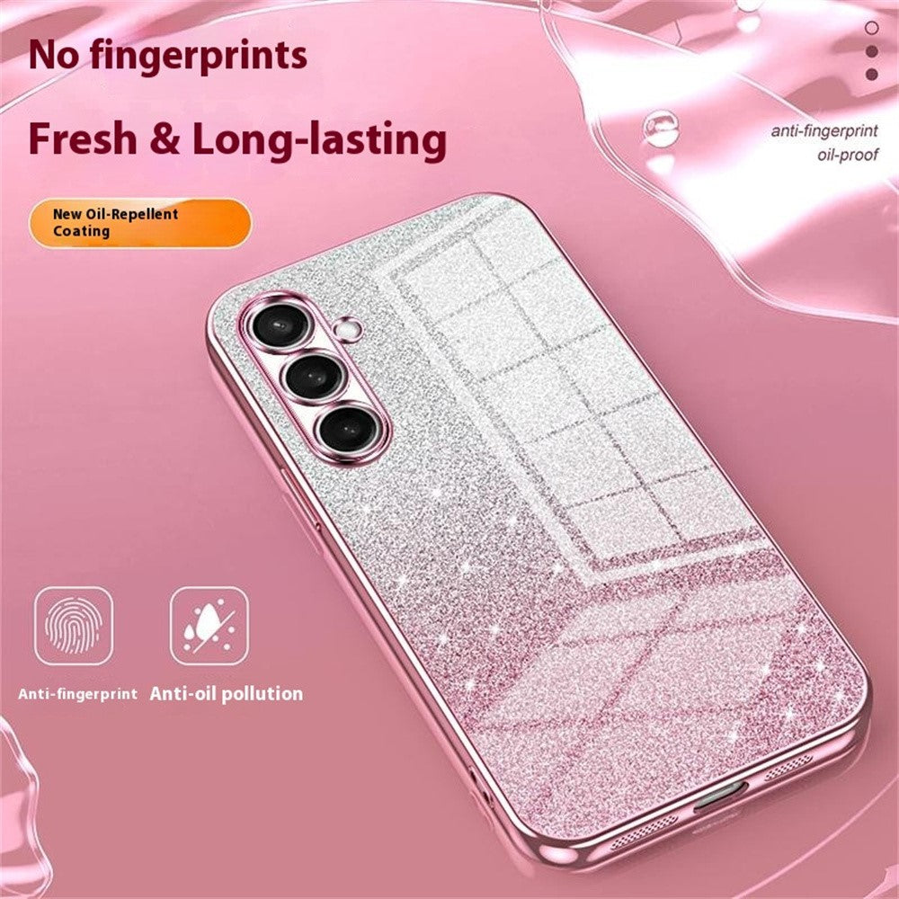 For Samsung Galaxy S25 FE Case Electroplating Gradient Glitter TPU Phone Cover