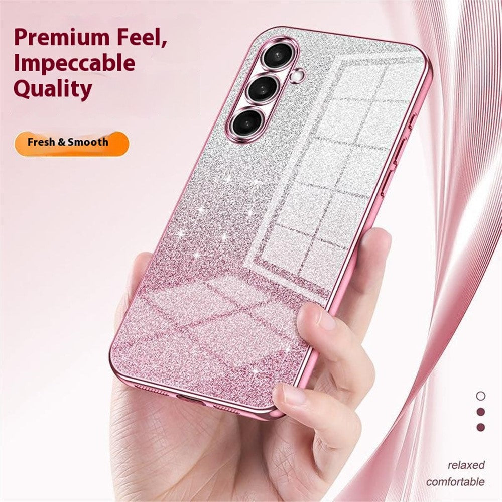 For Samsung Galaxy S25 FE Case Electroplating Gradient Glitter TPU Phone Cover