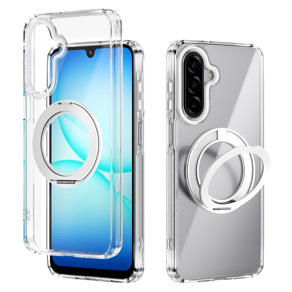 ABEEL Q-LUCK For Samsung Galaxy A17 5G  /  4G Magnetic Case Rotating Kickstand Shockproof TPU + PC Phone Back Cover