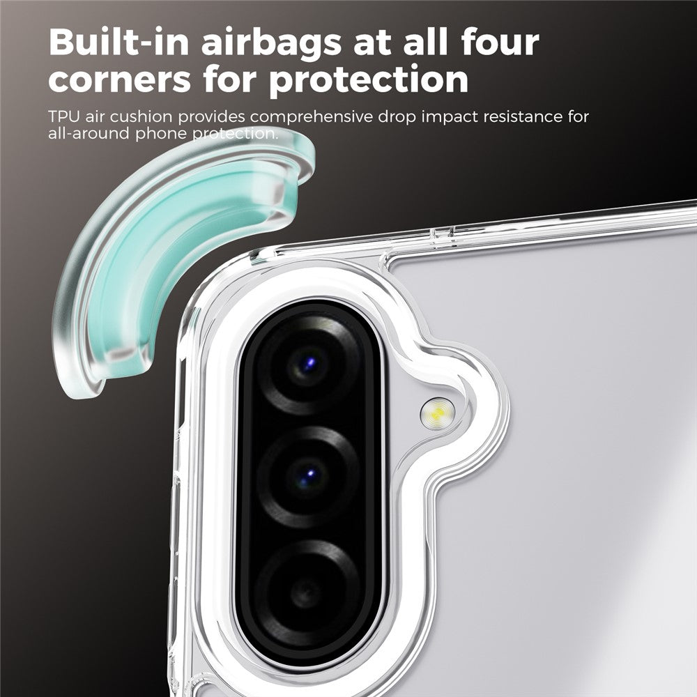 ABEEL Q-LUCK For Samsung Galaxy A17 5G  /  4G Magnetic Case Rotating Kickstand Shockproof TPU + PC Phone Back Cover