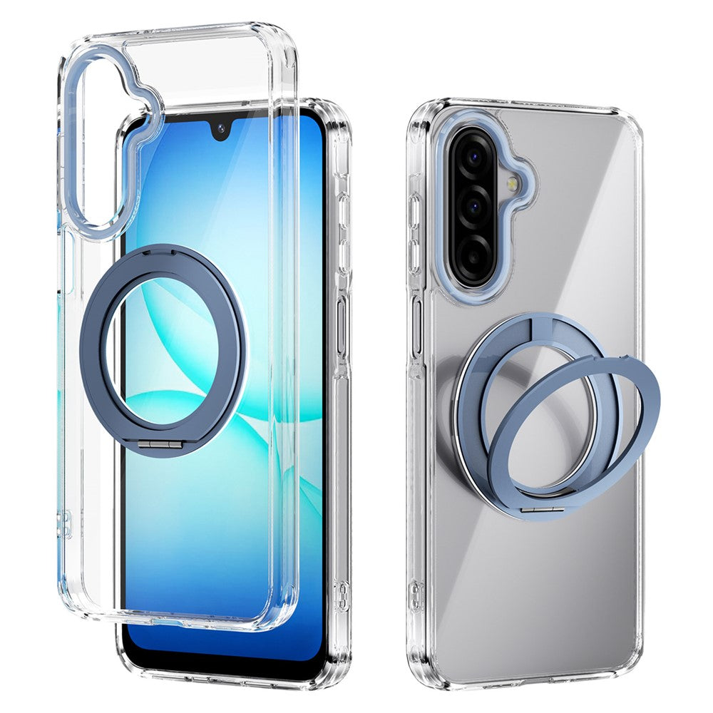 ABEEL Q-LUCK For Samsung Galaxy A17 5G  /  4G Magnetic Case Rotating Kickstand Shockproof TPU + PC Phone Back Cover