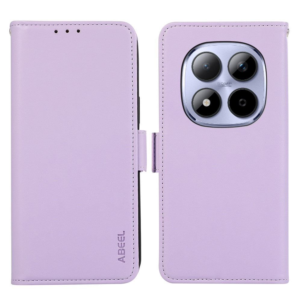 ABEEL For Xiaomi Redmi Note 15 Pro 5G Case Leather Phone Cover with RFID Blocking Wallet