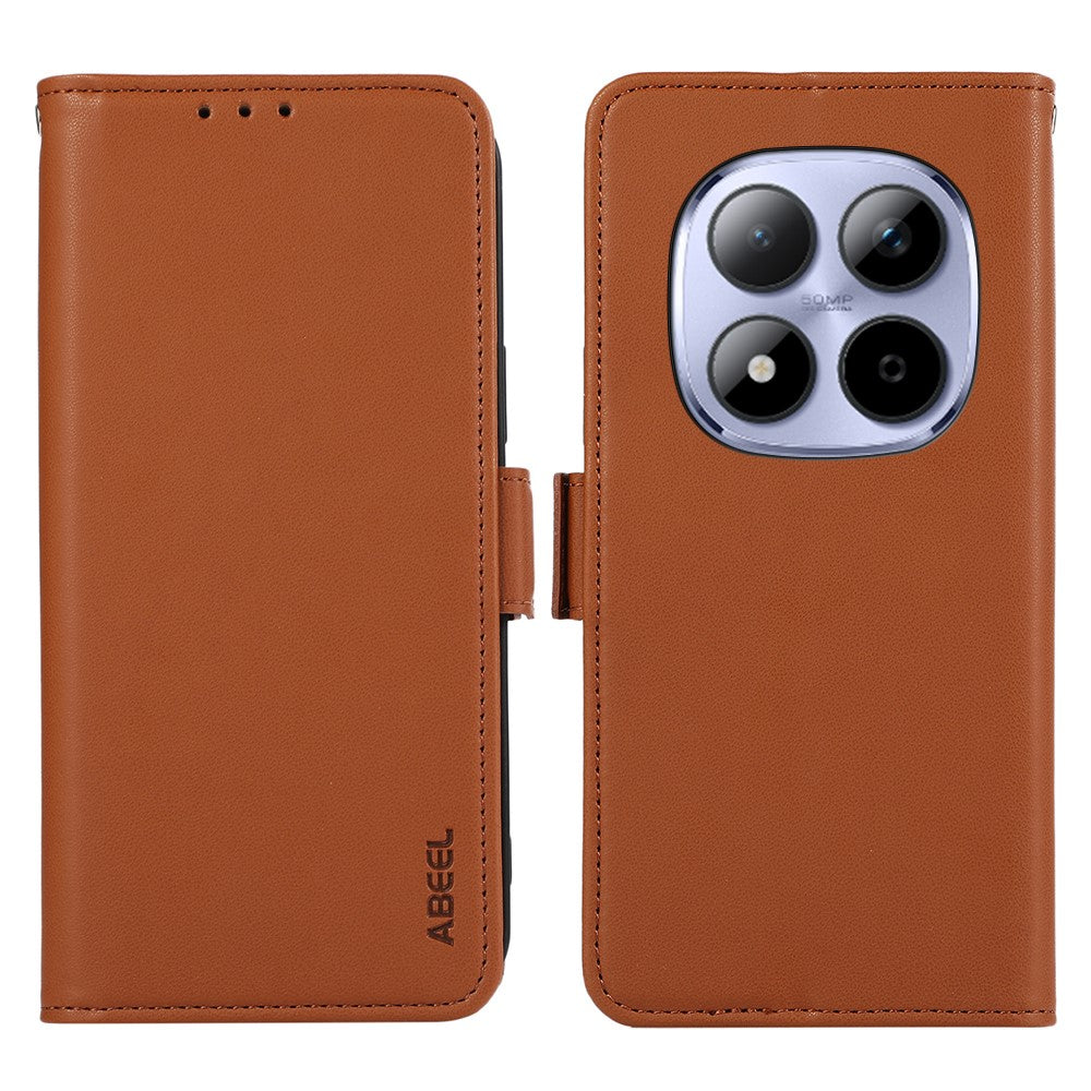 ABEEL For Xiaomi Redmi Note 15 Pro 5G Case Leather Phone Cover with RFID Blocking Wallet