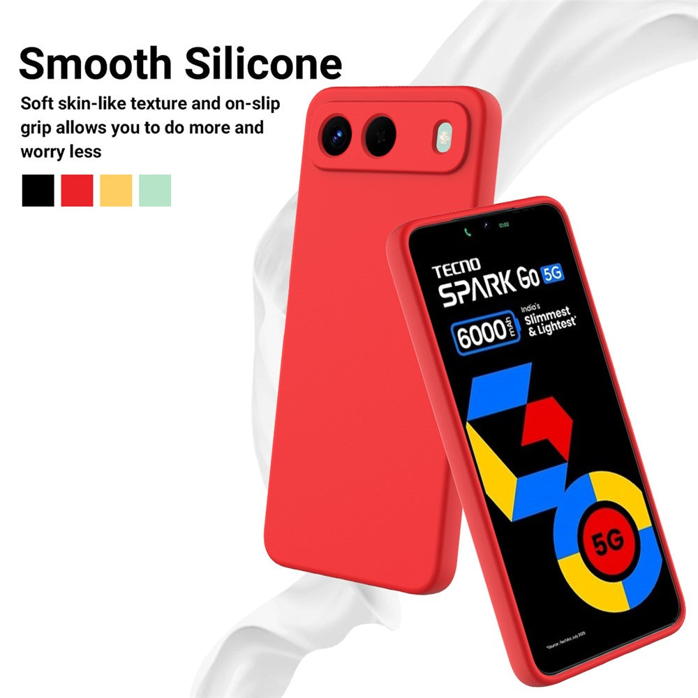 Coque arrière en silicone liquide avec dragonne pour Infinix Hot 60i 5G