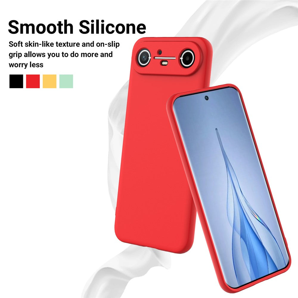 For TECNO Pova Slim 5G  /  Spark Slim 4G Liquid Silicone Case Phone Back Cover with Hand Strap