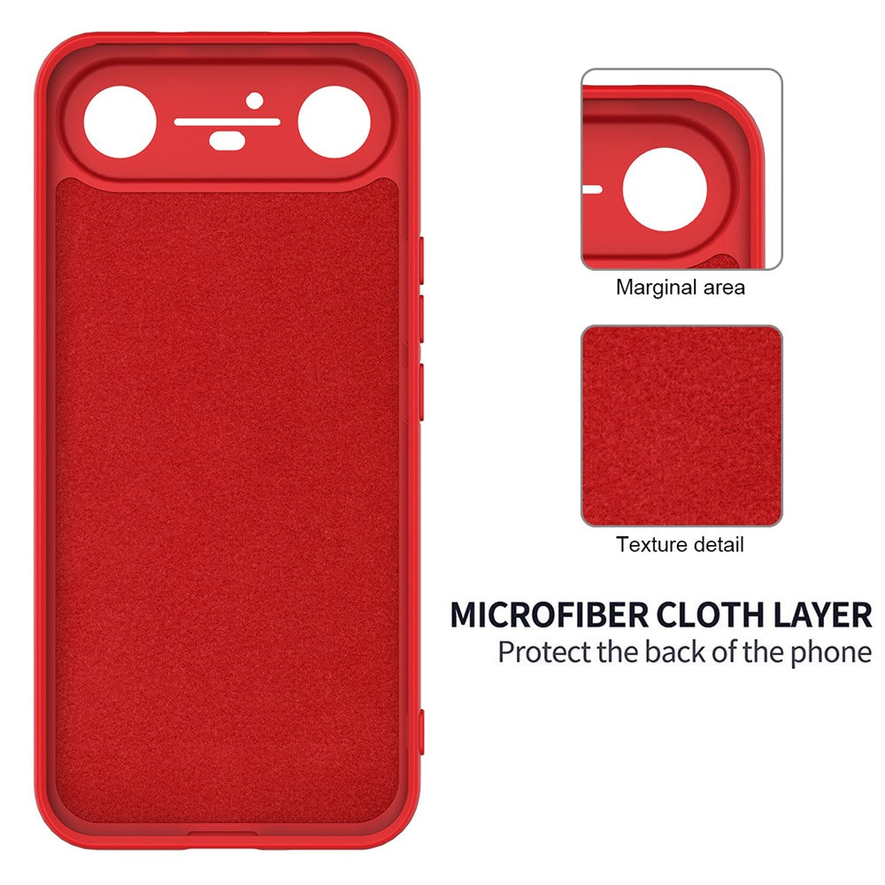 For TECNO Pova Slim 5G  /  Spark Slim 4G Liquid Silicone Case Phone Back Cover with Hand Strap