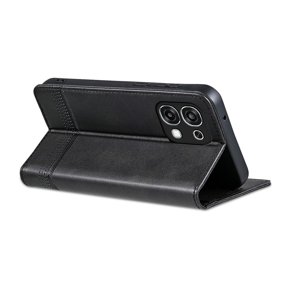 AZNS For Oppo A6 Pro 5G Case Cowhide Texture PU Leather Wallet Phone Cover