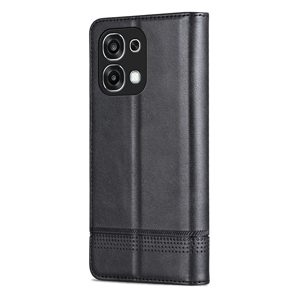 AZNS For Oppo A6 Pro 5G Case Cowhide Texture PU Leather Wallet Phone Cover