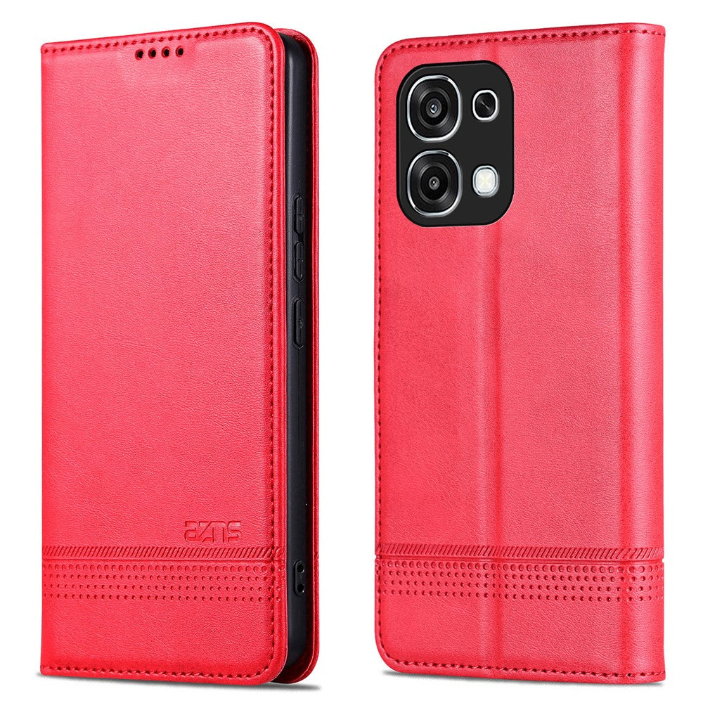 AZNS For Oppo A6 Pro 5G Case Cowhide Texture PU Leather Wallet Phone Cover
