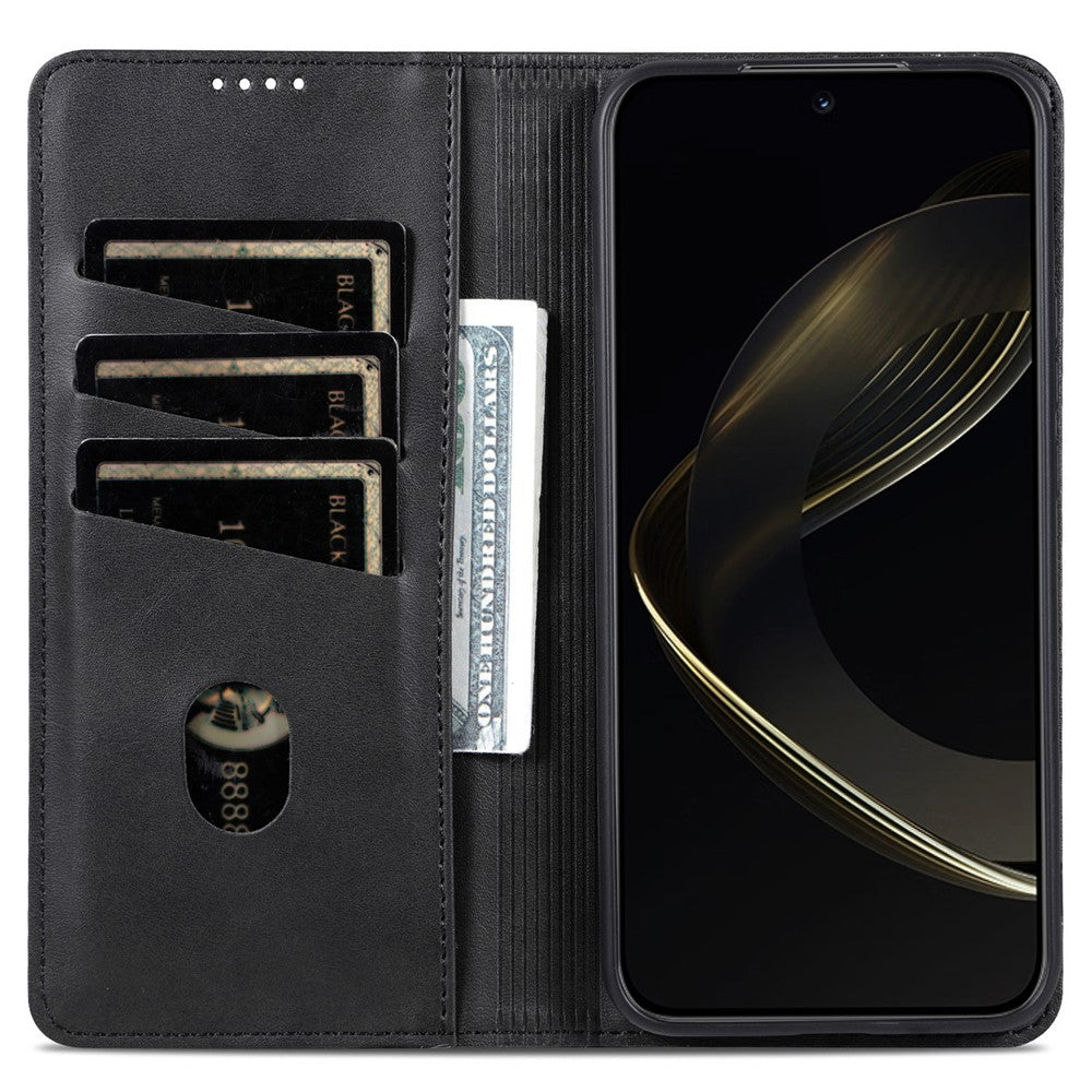 AZNS For Xiaomi 15T Case Cowhide Texture PU Leather Wallet Phone Cover