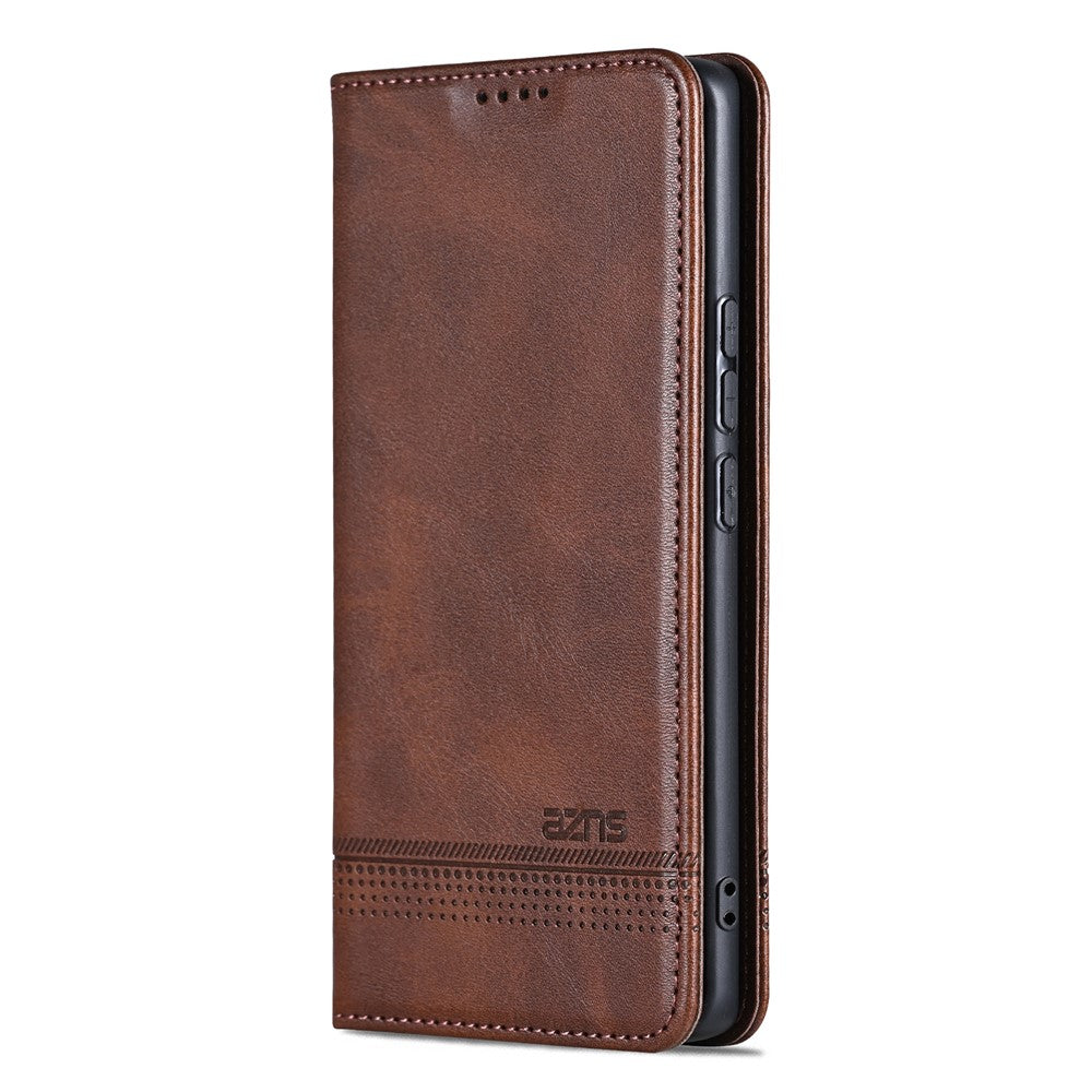 AZNS For Xiaomi 15T Pro Case Cowhide Texture PU Leather Wallet Phone Cover